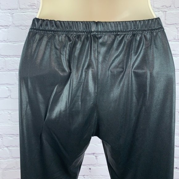 Liquid sexy black Leggings stretchy small elastic waist - Picture 6 of 8